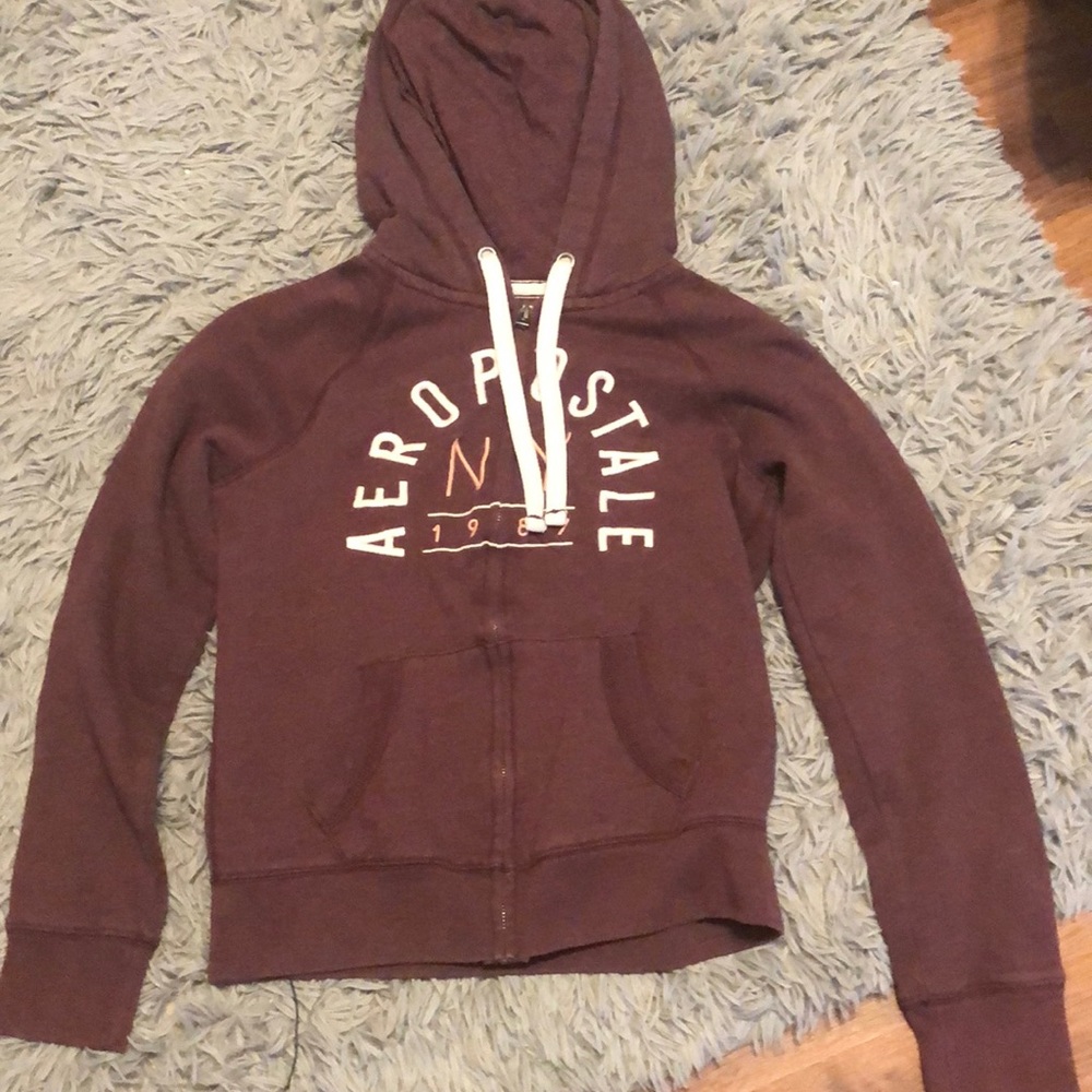 Nice zip up burgundy sweater